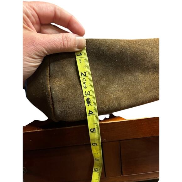 Vintage 90s 1994 JanSport Blue Green Backpack Suede Leather Bottom Backpack - Picture 12 of 12